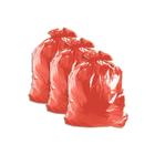 Saco De Lixo Vermelho 60L Pacote Com 100 Kit 3
