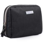 Saco de maquiagem pequeno para bolsa de viagem bolsa de maquiagem Mini saco cosmético para meninas mulheres (pequeno, preto)