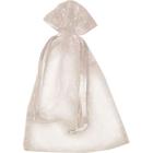 Saco de Organza Branco 16X23CM - KIT