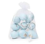 Saco de Organza com Ovos Sortido Azul 4x3cm 1825276