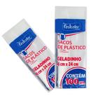 Saco de Plástico Geladinho 4cmx 24cm Pacote100 und Festa Sacole Sorvete