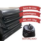 Saco Embalagem Lixo 75x90 Multiuso Reforcado até 13kg 50UN