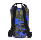 Saco Estanque Bolsa A Prova D'Água 15 Litros Camuflado Azul - Mimos E Viagens