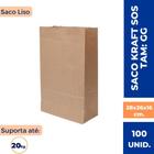 Saco Kraft Delivery Sos Hambúrguer GG 20kg(28x38x16) 100un. - TAMAROZZI