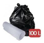 Saco Lixo 100L 50Un + Saco Lixo Banheiro Pia 50Un