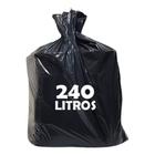 Saco lixo 240 litros fardo com 100 unidades reforçado - sacos