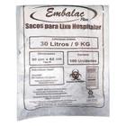 Saco Lixo Hospitalar Infectante 30L C/100 Branco Embalac