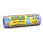 Saco Lixo Pia Banheiro 34x40cm Dover Roll Anti Odor Defense
