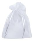 Saco Organza Branco 20x30cm 10 unds - Bazar