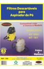 Saco Para Aspirador de Pó Karcher NT2501 / NT181 ( Kit C/3 Filtro Saco Papel na Embalagem )