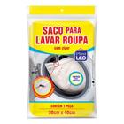 Saco Para Lavar Roupas Delicadas C/ Zíper 30 x 35cm PlastLeo