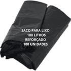 Saco para lixo 100 litros preto reforado