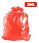 Saco Para Lixo 200 Litros Coleta Seletiva Comum Vermelho Com