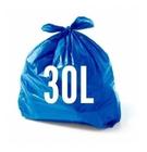 Saco Para Lixo 30 Litros Azul - Com 100 Unidades