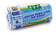 Saco Para Lixo 30 Lts Azul Rolo 59x62 100 Unid Fortlar