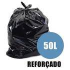 Saco Para Lixo 50L Reforcado Preto Rolo C/30