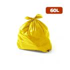 Saco para Lixo 60 Litros Coleta Seletiva Especial Amarelo com 100 unidades