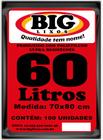 Saco para Lixo BIG PRT 60L Fardo institucional com 100 unidades de saco - Big Lixos