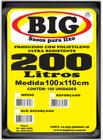 Saco para Lixo BIG PRT REF 200L Fardo institucional com 100 unidades de saco - Big Lixos