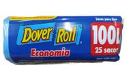 Saco para Lixo Dover Roll Economia 100L Azul Com 25 Unidades