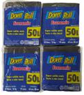 Saco para Lixo Dover Roll Economia 50L Preto 10Un Kit com 04