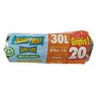 Saco Para Lixo Super Forte Reciclado 30L 20un + 20% - Dover Roll