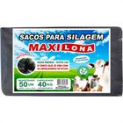 Saco Para Silagem Maxilona Preto 51X110 Capacidade 40Kg 50 Sacos 1.02.0003