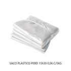 Saco Plastico Pebd 15x30 0,06 C/5kg Airoplast