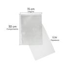Saco plástico transparente pp 15x30 - 0,06 2kg