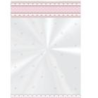 Saco poli transparente 10x14cm cute rosa com 50 unidades cromus
