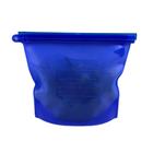 Saco Porta Alimentos Em Silicone Reutilizável Armazenamento Geladeira Freezer Bpa Free Azul