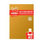 Saco Presente 20X29 Metalizado Dourado 50un Cromus