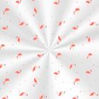 Saco Transparente Decorado - Flamingo Rosa - 100 unidades - Cromus - Rizzo