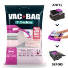 Saco Vácuo Vac Bag Jumbo Mala de Viagem para Coberta Edredom 110x100cm - Ordene