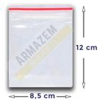 Saco Zip Saquinho Armazenamento Ziplock Plástico Transparente Kit com 100 e 50 un