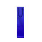 Sacola 1 Garrafa Vinho Azul 41x10x8 - 10 Unidades - SacolasBR