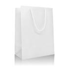 Sacola Bolsa Papel Branca Pequena 18x24x10 - Kit 50 Un