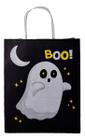 Sacola De Papel Halloween Boo Pacote Com 10 Unidades