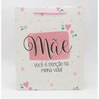 Sacola de Papel P/ Presente Mãe Mod1 18X23X10CM - Wincy