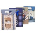 Sacola de Papel para Presente Masculino 16x12,5cm pacote com 12 unidades