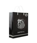 Sacola De Presentes Escudo Time 33x9x27cm - Santos