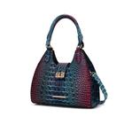 Sacola MKF Collection Ava Gradient Rainbow Faux Crocodile