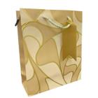 Sacola Pap Para Presente 18X23X10 Cm Texturizada Gold Yangzi - Magizi