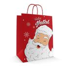 Sacola para Presente de Kraft Estampa Natal - Kit 10 Unidades 32 x 23 x 10 - Sacola Natalina - Art Color Papéis