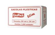 Sacola plástica branca 24x34 c/ 1000 unid - virgem slim