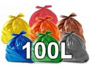 Sacos De Lixo 100l Coloridos Reforçados 100un