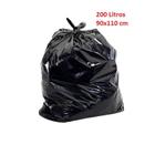 Sacos de lixo 200 l preto super pesado 90x110 c100 - BAYPLASTIC