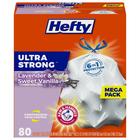 Sacos de lixo Hefty Ultra Strong 49L 80 sacos com cordão branco