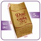 Sacos De Papel 5kg - Kraft Pardo - Pão Nosso (500 Unidades)