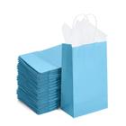 Sacos de Papel DjinnGlory Blue com Alças (9x14x8cm) - Pacote com 100 Unidades